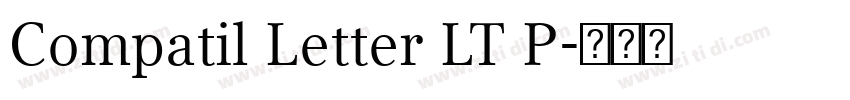 Compatil Letter LT P字体转换